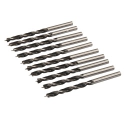 Silverline Lip and Spur Timber Drill Bits 3mm 4mm 5mm 6mm or 8mm 10pk