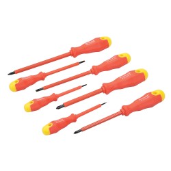 Silverline Insulated Soft Grip Electrical Screwdriver 7pc Set 993043