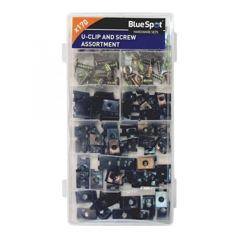 Blue Spot U Clip And Screw Spring Steel Spire Fixing Set 40532 Sealants And Tools Direct 