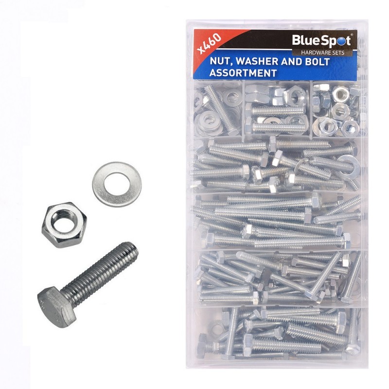 Blue Spot 300pc Assorted Nut Washer And Bolt Set 40584 Sealants And Tools Direct 