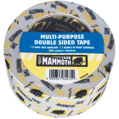 Everbuild Mammoth Multi Purpose Double Sided Tape 25mm 2DOUBLE25 488735
