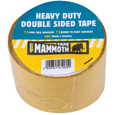 Everbuild Mammoth HD 50mm Multi Use Carpet Floor Double Sided Tape 488760 2HDDOUBLE50