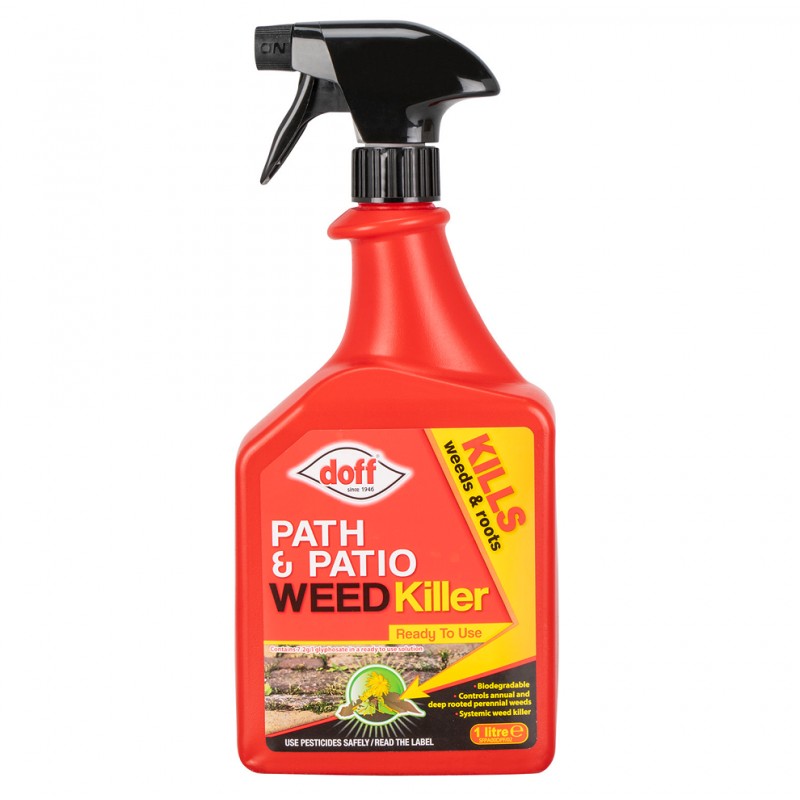 Doff Path & Patio Weedkiller Weed Killer 1 Litre Spray F-FP-A00-DOF-03