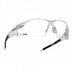 Bolle Clear HD Wrap Around Rush Safety Glasses - RUSHDPI
