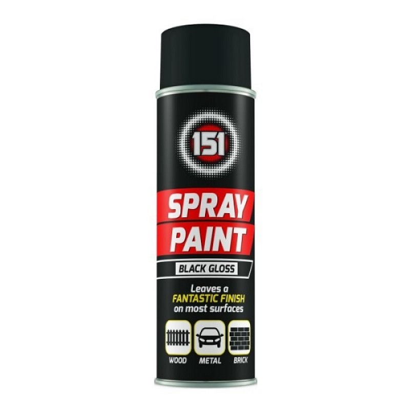 gloss spray paint black