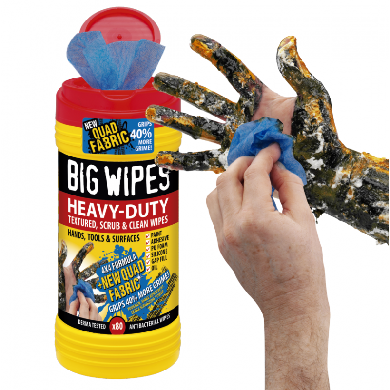BIG WIPES Heavy Duty Industrial Textured Scrubbing  