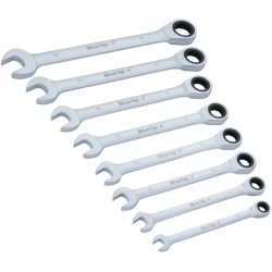 Blue Spot Tools 8pc Metric Ratchet Combination Spanner Set 04310