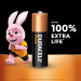 DURACELL Plus AA + 100% Extra Life Battery 4 Pack S18702