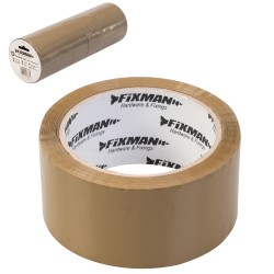 Fixman Brown Packaging Packing Tape 48mm 6 pack 967758