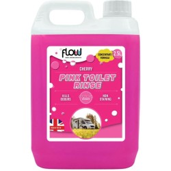 Flow Chemical Toilet Clean Water Tank Cleaner Pink Rinse 2.5 Litre Concentrated PINK2L