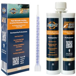 Joint It 2 Part Porcelain Epoxy Pointing Grout TAN NATURAL BUFF 400ml JIPEG-T