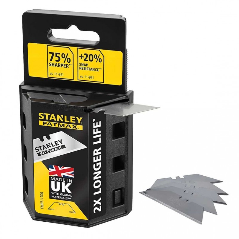 Stanley Heavy Duty Utility Blades with Dispenser - 100 count