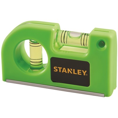 STANLEY Hi-Vis Magnetic Pocket Spirit Level XMS24POCKET