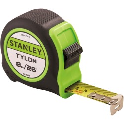 Stanley Hi Vis 8 Metre Tape Measure Green STHT30604HG XMS24HVTAPE8