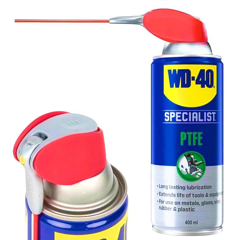 Wd40 Specialist Ptfe Long Lasting Lubricating Spray Aerosol 400ml Wd 40